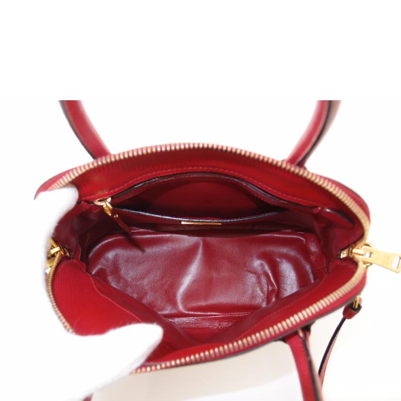 PRADA プラダ/サフィアーノ2wayハンド/レッド/BL0907//25/Aランク/69