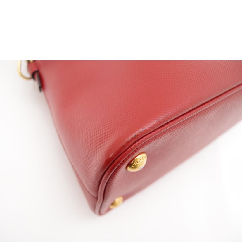 PRADA プラダ/サフィアーノ2wayハンド/レッド/BL0907//25/Aランク/69
