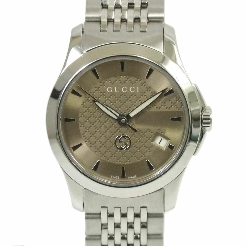 GUCCI グッチ/Gタイムレス・ブラウン/レディース/クオーツ/YA1265007//187*****/Aランク/25