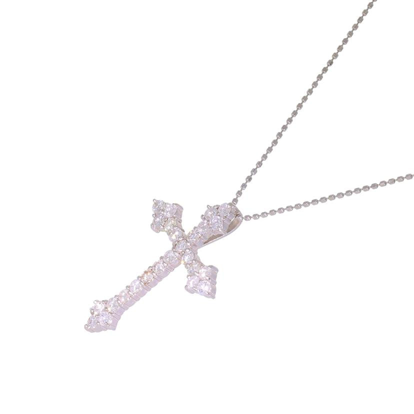 K18WGダイヤネックレス1.00ct //Aランク/69