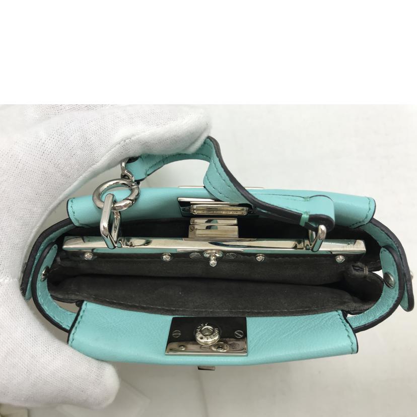 FENDI フエンディ/マイクロピーカブ ミントグリーン シルバー金具/8M0355-K47-159-8241//ABランク/51