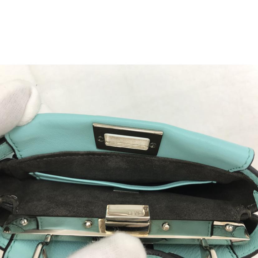 FENDI フエンディ/マイクロピーカブ ミントグリーン シルバー金具/8M0355-K47-159-8241//ABランク/51