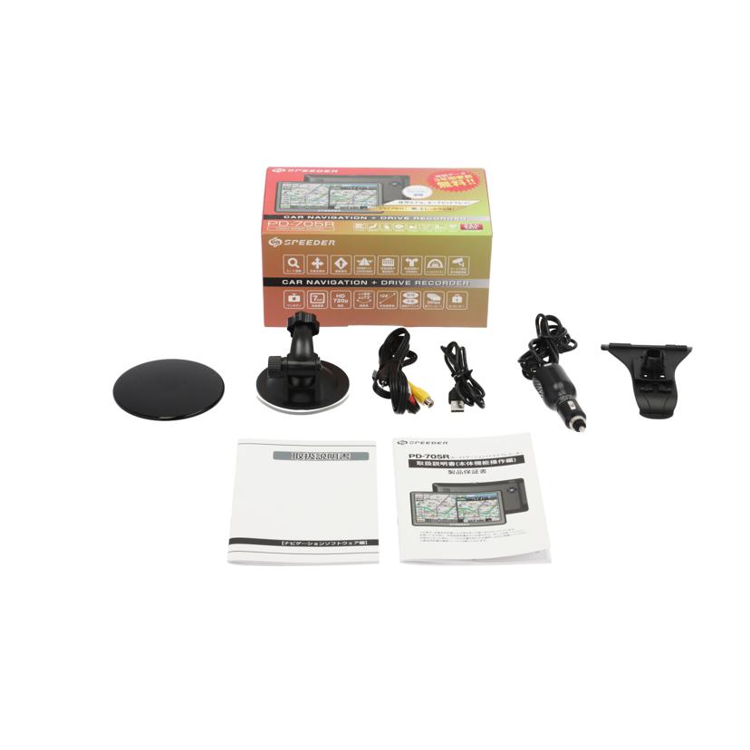 SPEEDER 三金商事/ポータブルナビゲーション+ドライブレコーダー/PD-705R//CB060089/Bランク/85