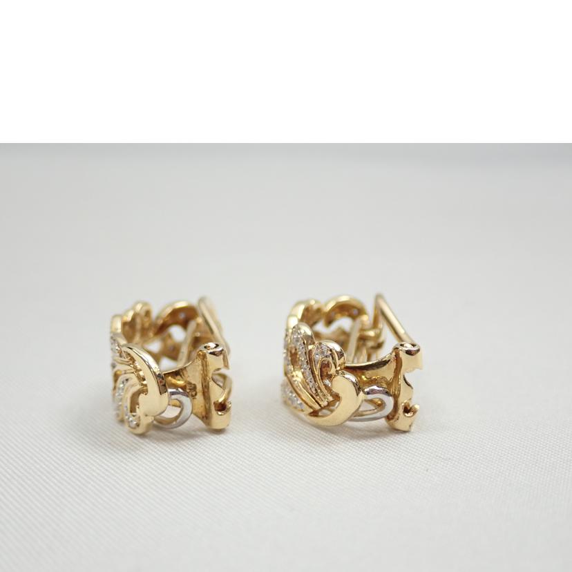 k18/K18ダイヤイヤリング/6,6g//Aランク/62