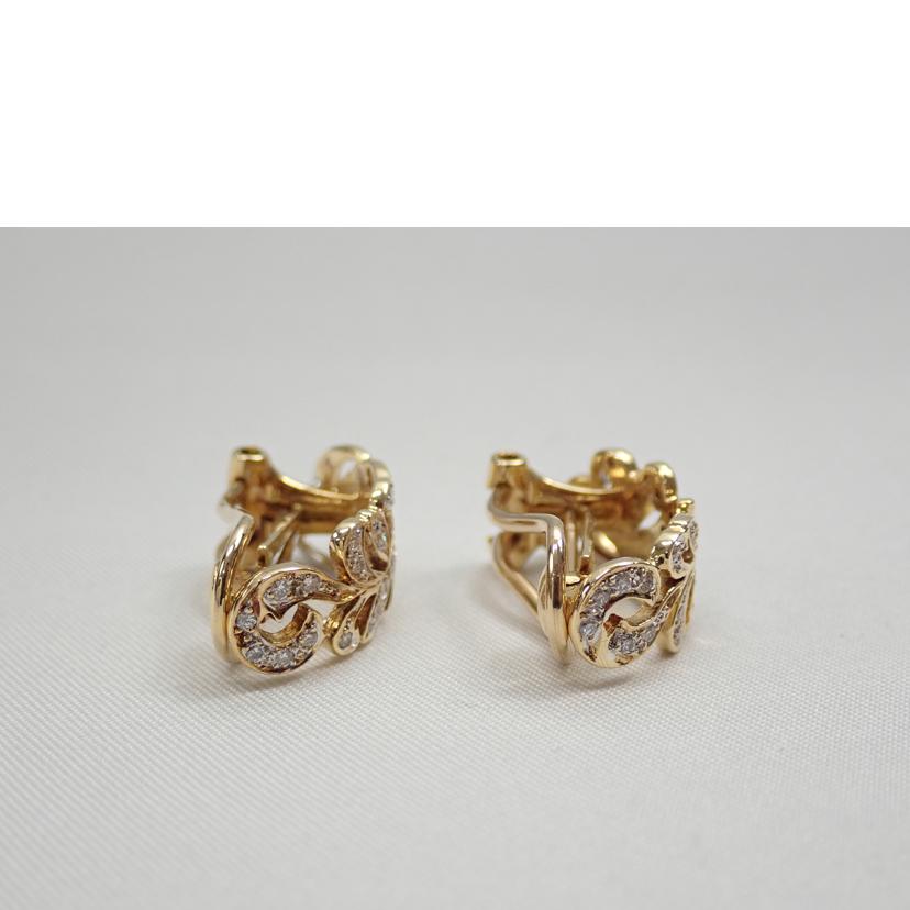 k18/K18ダイヤイヤリング/6,6g//Aランク/62