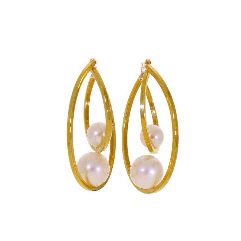 K18アコヤ真珠ピアス//Aランク/69