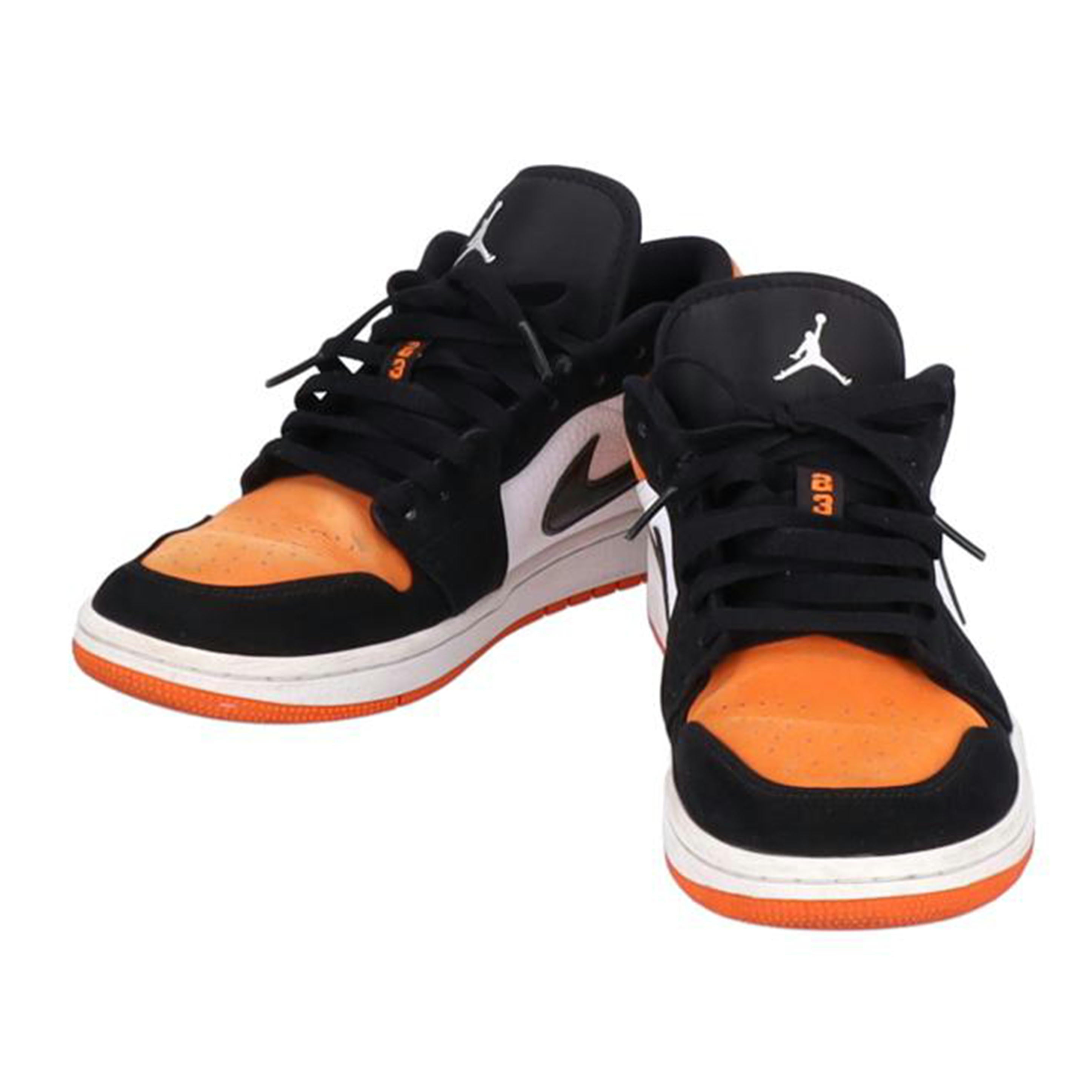 NIKE ナイキ/AIR JORDAN 1 LOW・BK/OR /553558-128//00193152248342/Bランク/85