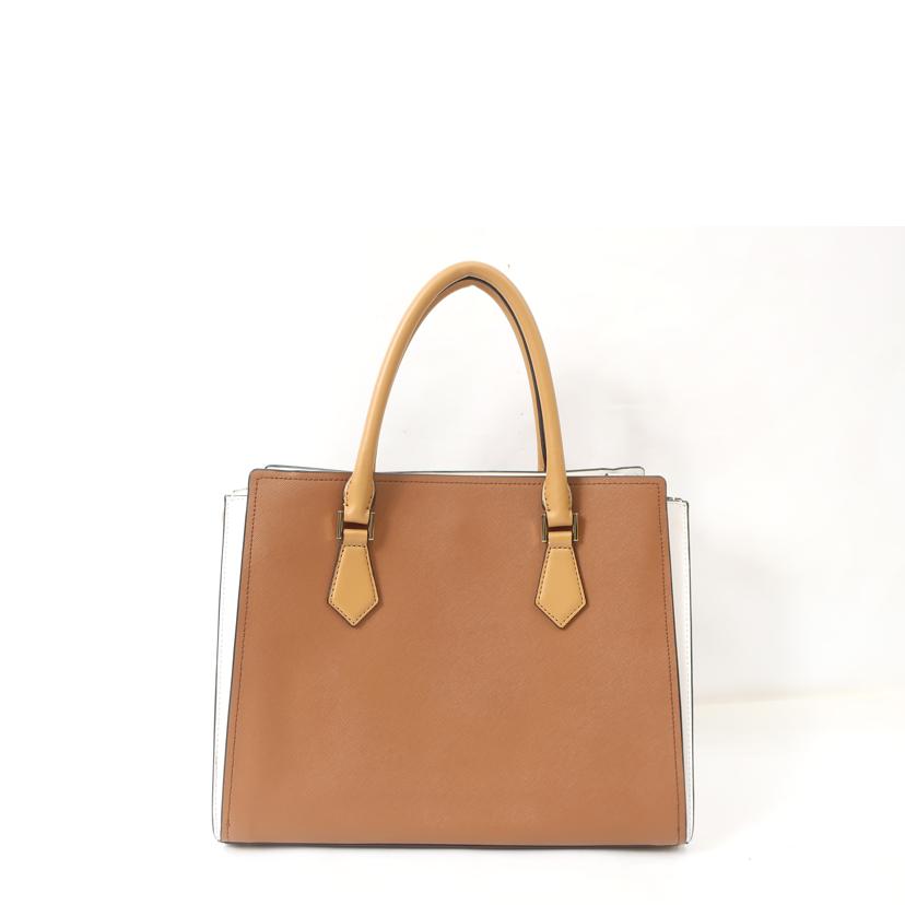 MICHAEL KORS マイケルコース/2WAYバイカラーバッグ ブラウン×ホワイト/35T0GWXS3T//ABランク/65