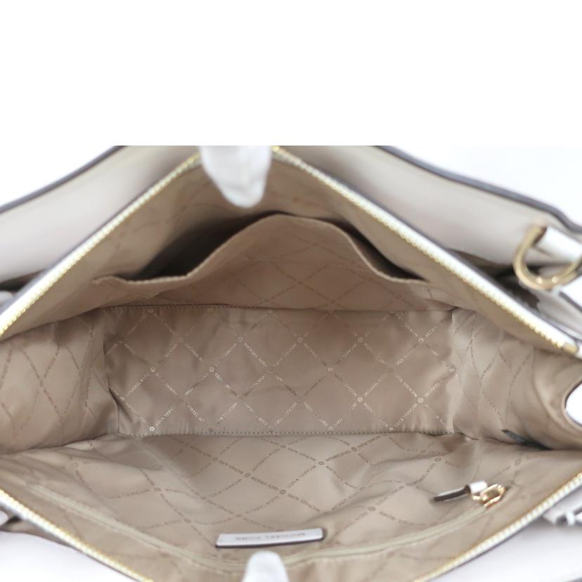 MICHAEL KORS マイケルコース/2WAYバイカラーバッグ ブラウン×ホワイト/35T0GWXS3T//ABランク/65