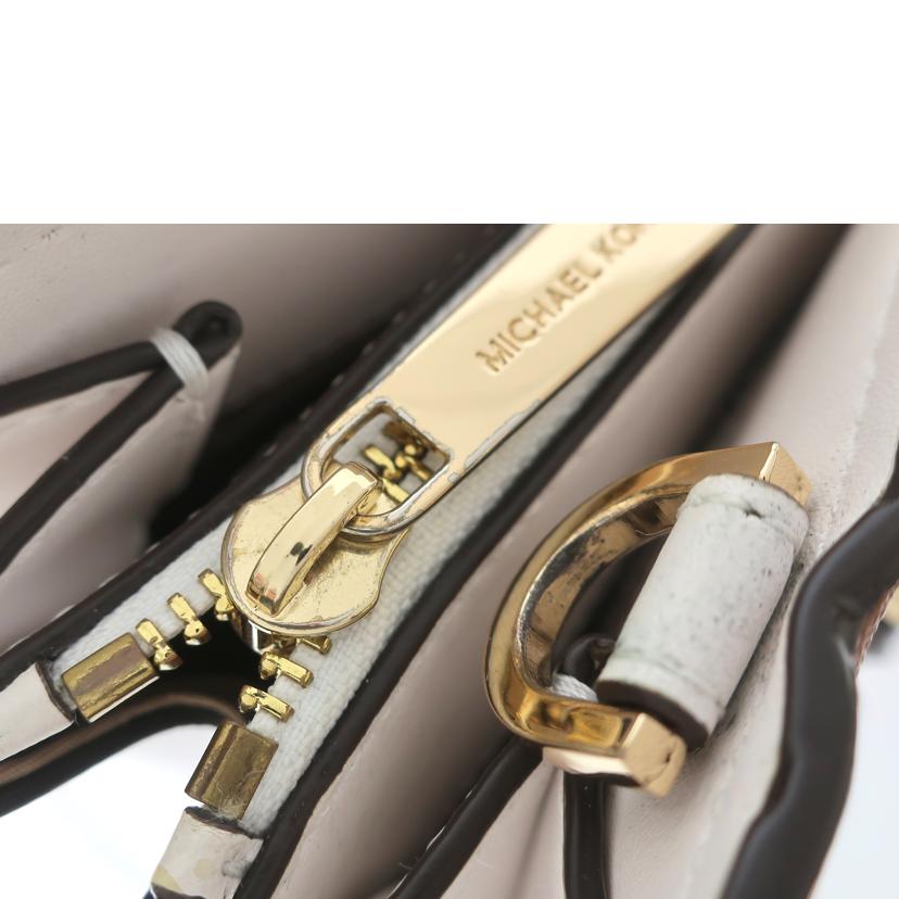MICHAEL KORS マイケルコース/2WAYバイカラーバッグ ブラウン×ホワイト/35T0GWXS3T//ABランク/65