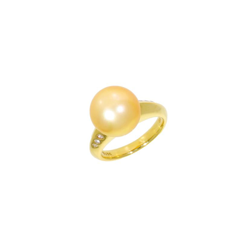 K18パールダイヤリング0.10ct//Aランク/69