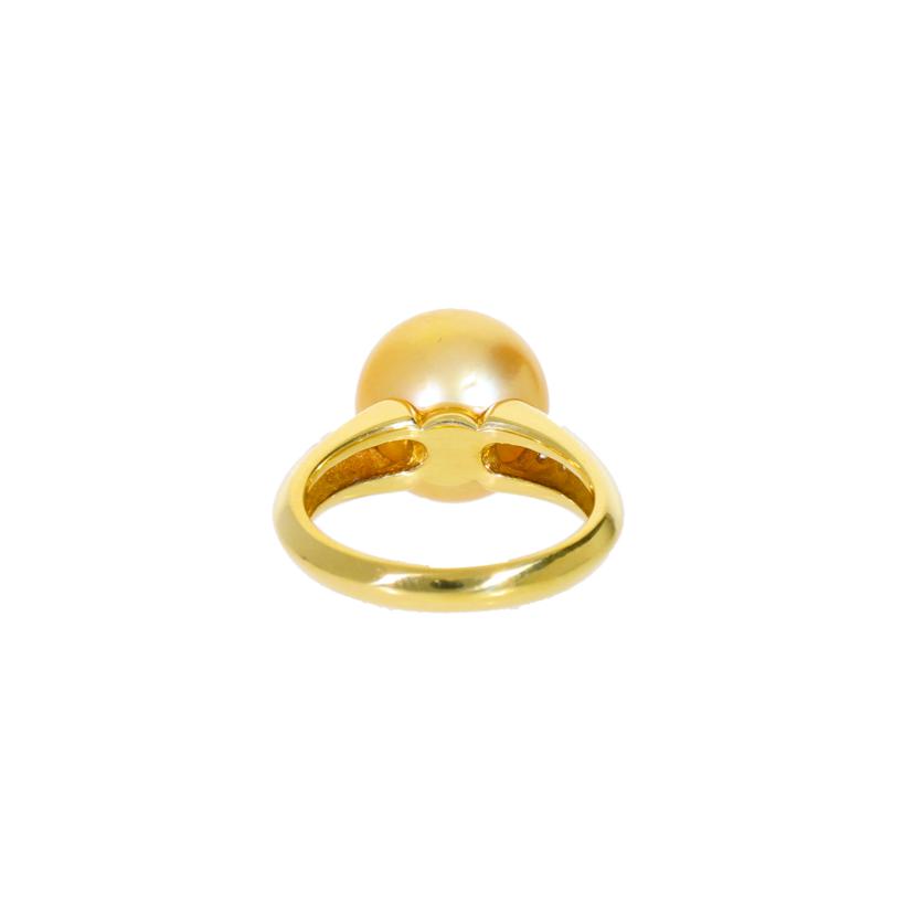 K18パールダイヤリング0.10ct//Aランク/69