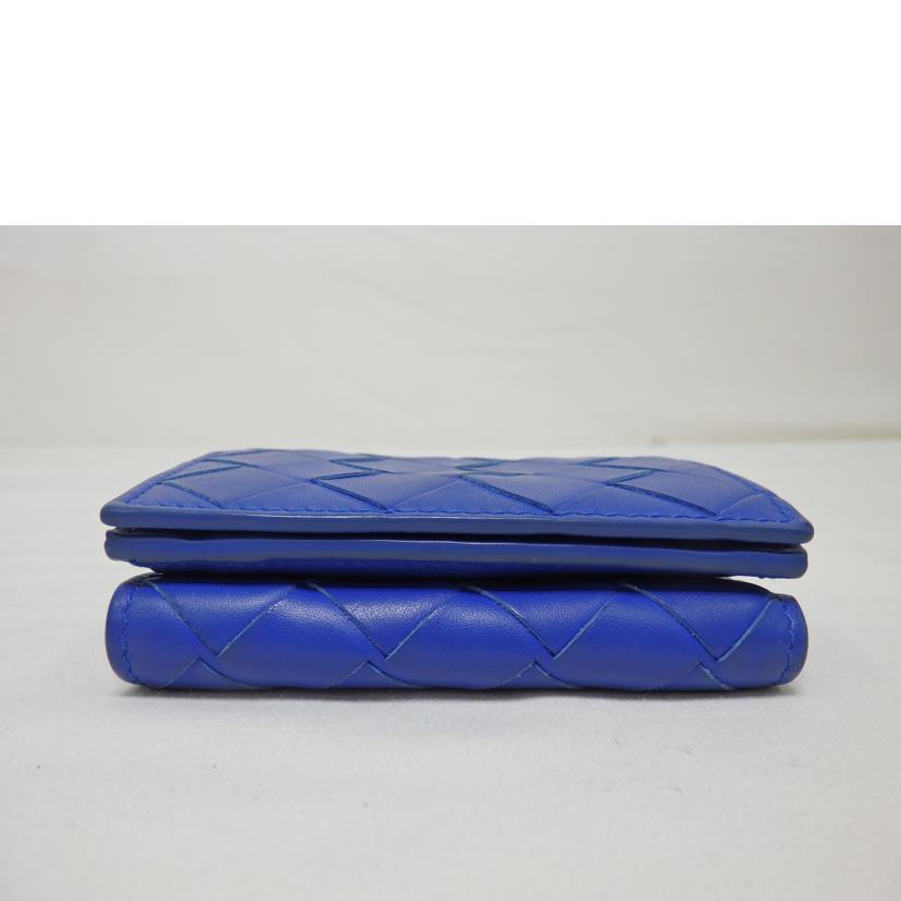 BOTTEGA VENETA ボッテガヴェネタ/イントレチャート/3つ折り財布/青/P01715606L//ABランク/84