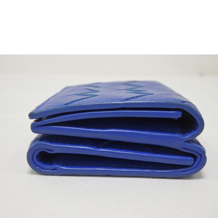 BOTTEGA VENETA ボッテガヴェネタ/イントレチャート/3つ折り財布/青/P01715606L//ABランク/84