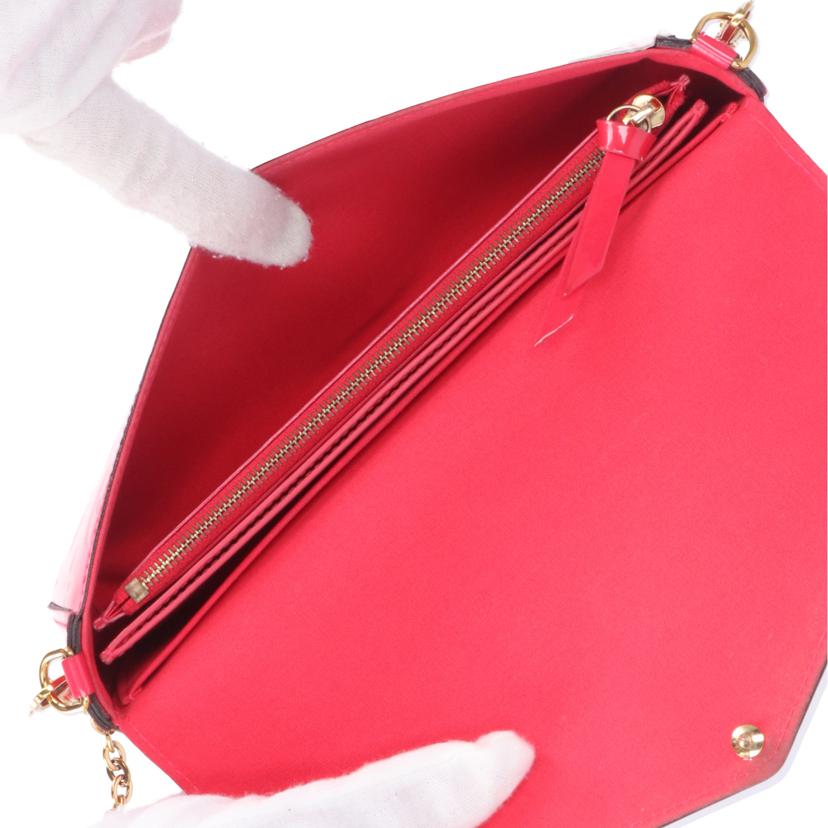 LOUIS VUITTON ルイ・ヴィトン/ポシェット・フェリシー/ヴェルニ/ホットピンク/M61787//TJ2***/Aランク/09