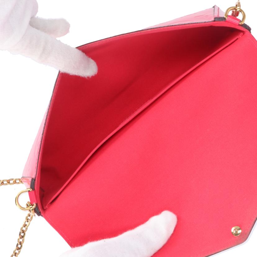 LOUIS VUITTON ルイ・ヴィトン/ポシェット・フェリシー/ヴェルニ/ホットピンク/M61787//TJ2***/Aランク/09