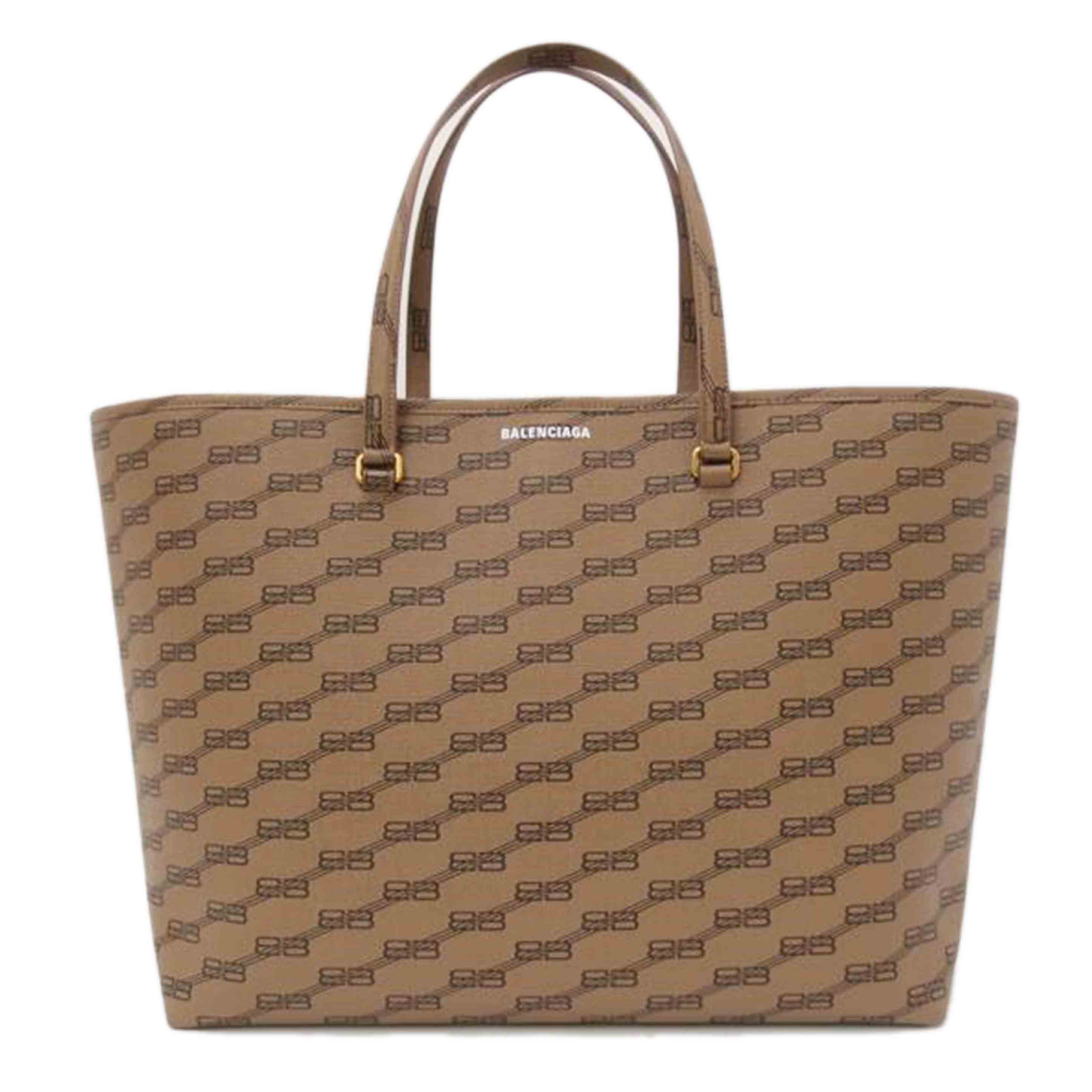 BALENCIAGA バレンシアガ/BBモノグラムトート/ブラウン/702703//525***/SAランク/69