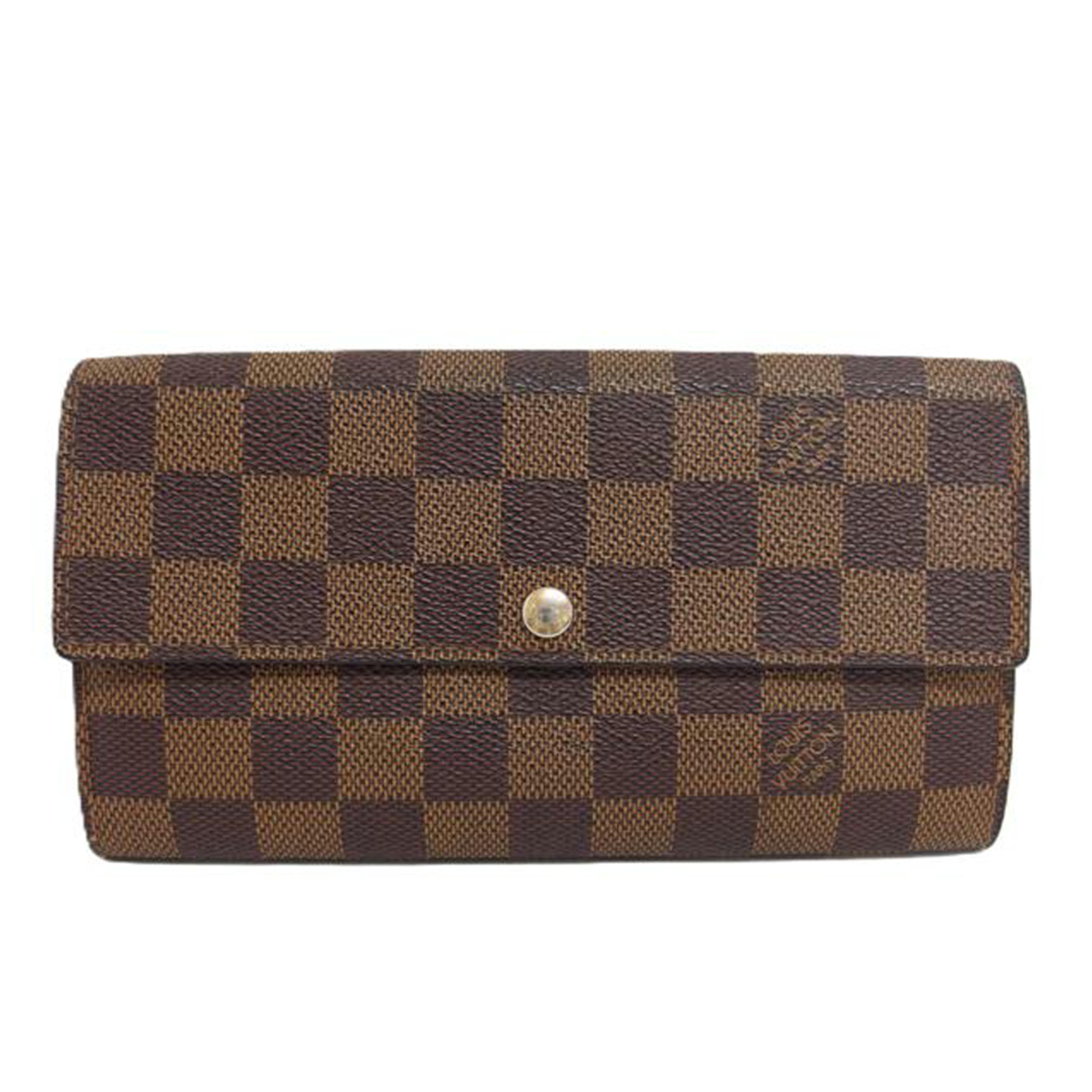 LV ルイヴィトン/旧型ポルトフォイユ・サラ/ダミエ/エベヌ/N61734//CT3***/Bランク/04