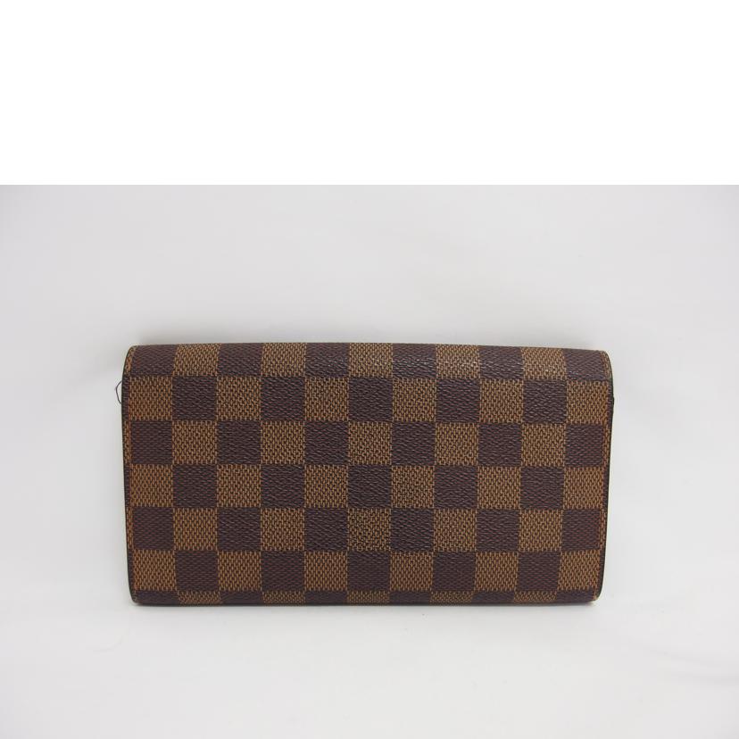 LV ルイヴィトン/旧型ポルトフォイユ・サラ/ダミエ/エベヌ/N61734//CT3***/Bランク/04