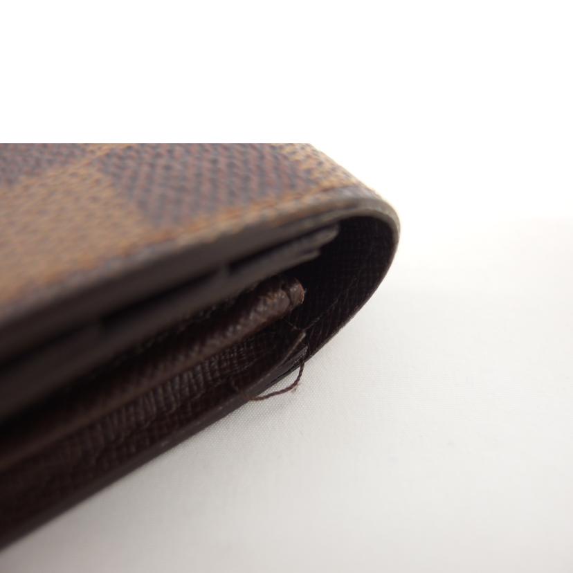 LV ルイヴィトン/旧型ポルトフォイユ・サラ/ダミエ/エベヌ/N61734//CT3***/Bランク/04