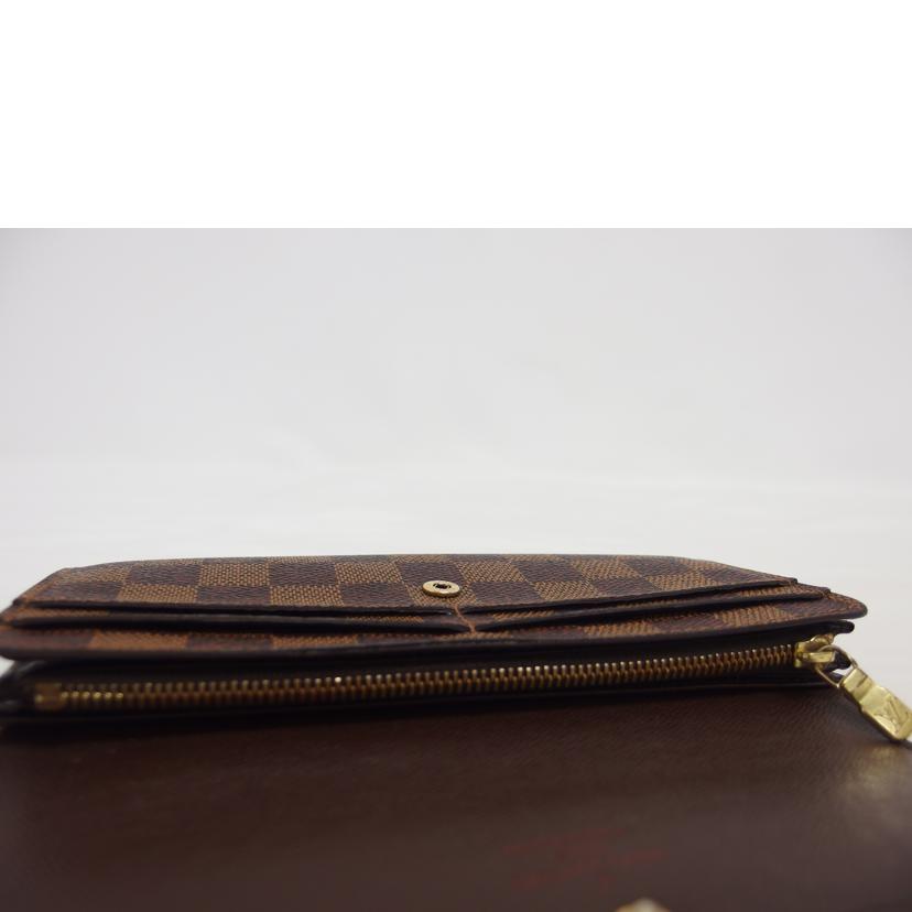 LV ルイヴィトン/旧型ポルトフォイユ・サラ/ダミエ/エベヌ/N61734//CT3***/Bランク/04