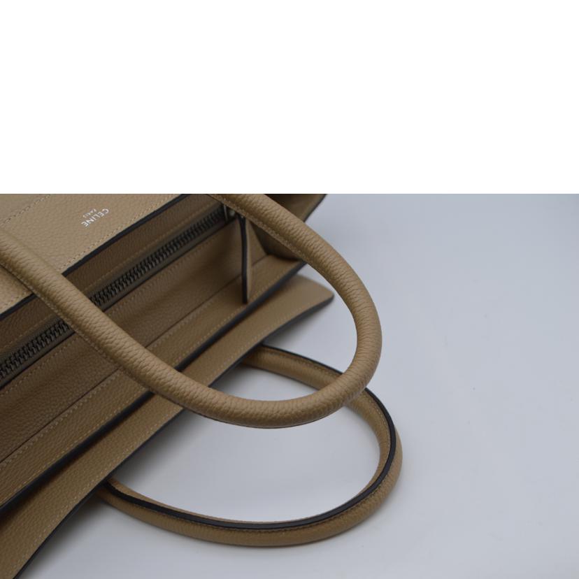 CELINE セリーヌ/ラゲージマイクロショッパー/ドラムドカーフスキン/デューン/189793DRU.03UN//W-A******/Aランク/89