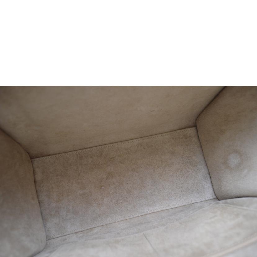 CELINE セリーヌ/ラゲージマイクロショッパー/ドラムドカーフスキン/デューン/189793DRU.03UN//W-A******/Aランク/89