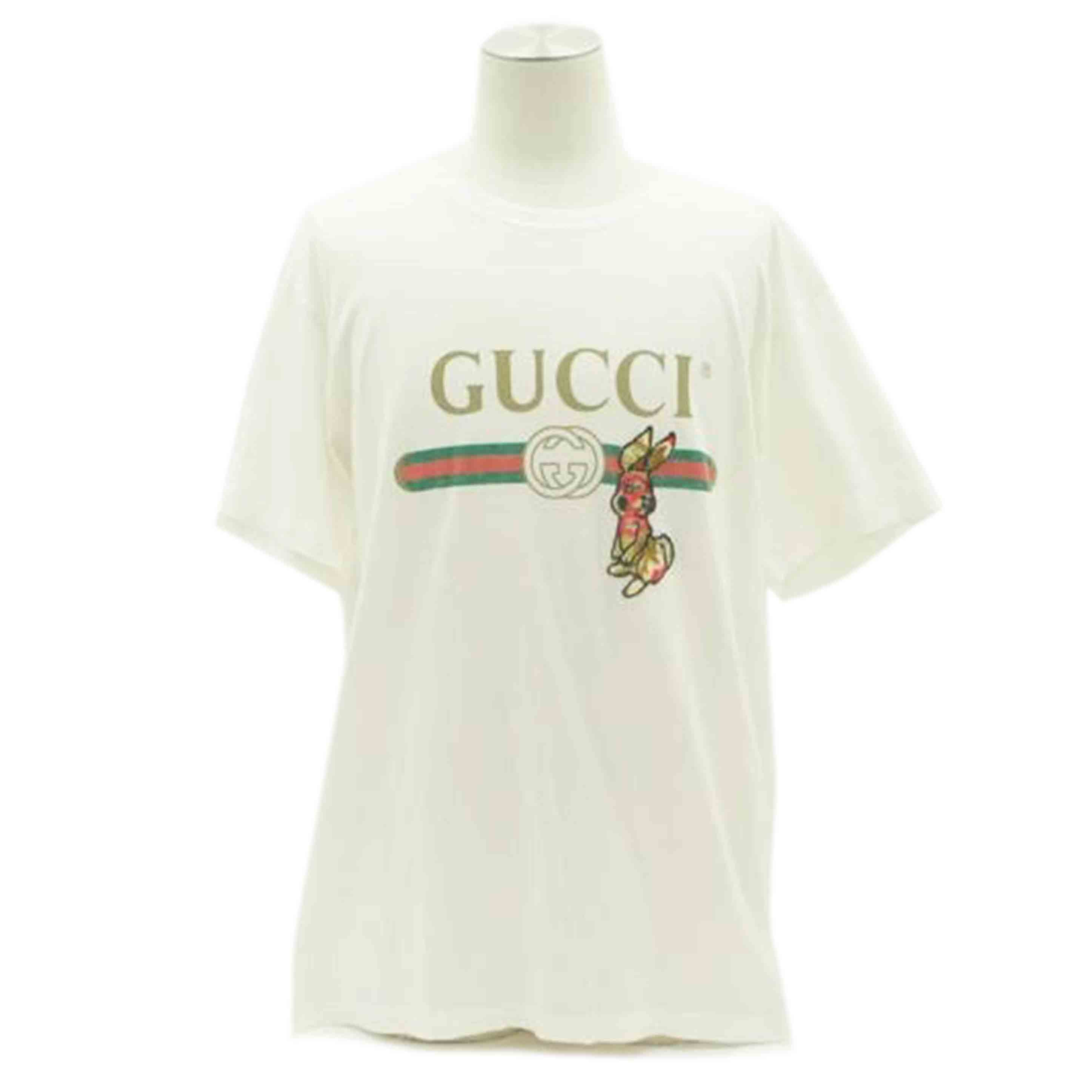 GUCCI グッチ/◇ラビットアップリケオールドトゴTシャツ/493117-X9V42//Aランク/09