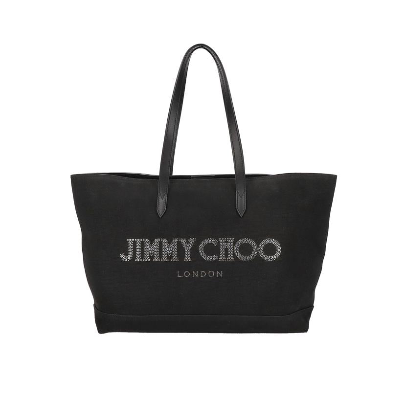 JIMMY CHOO ジミーチュウ/キャンバスロゴトート/J000150537001//Aランク/91