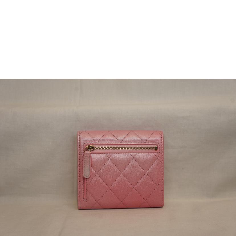 CHANEL シャネル/タイムレスクラシックラインスモールフラップウォレット/ピンク/AP0231//GEH*****/SAランク/92