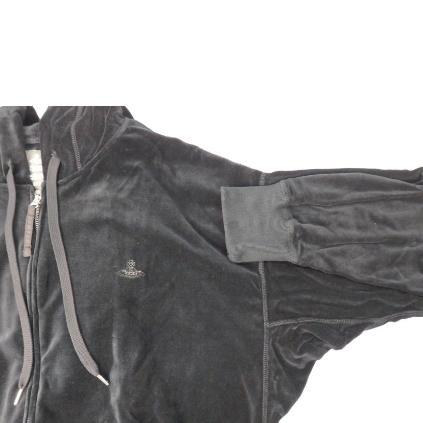 Vivienne Westwood man ヴィヴィアンウエストウッド/ワンポイントORB ベロアジップパーカー/229-047 5621//SAランク/76