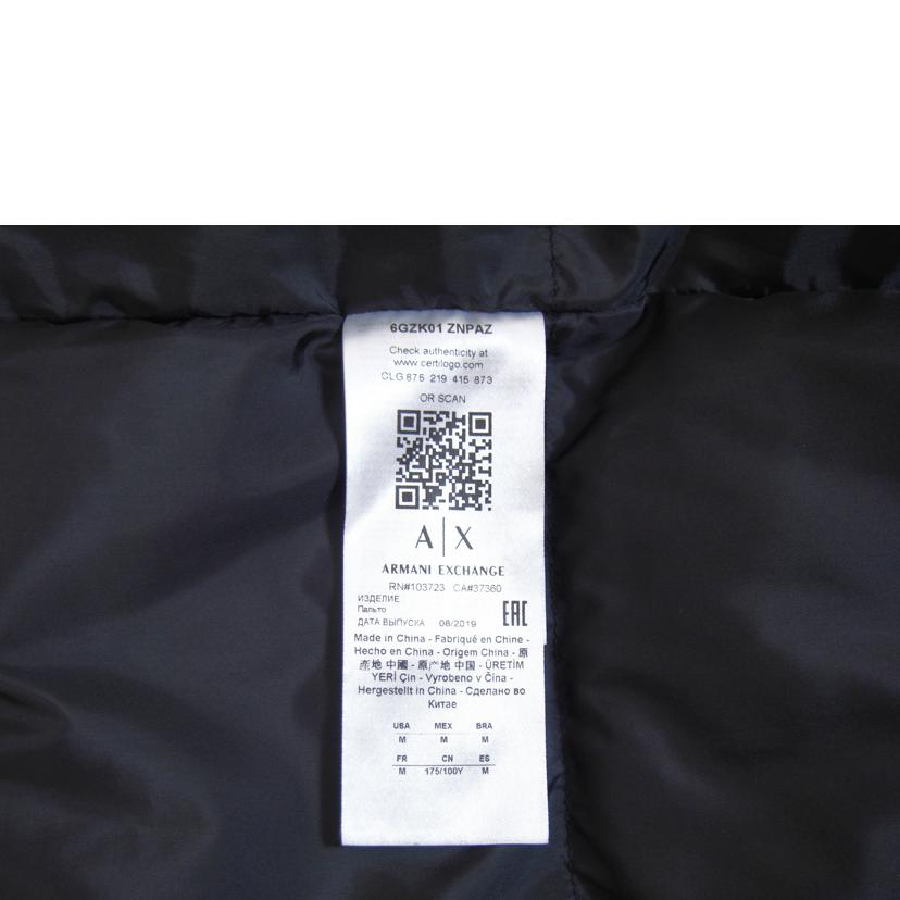 ARMANI EXCHANGE アルマーニエクスチェンジ/ARMANI EXCHANGE 中綿アウター//ABランク/71