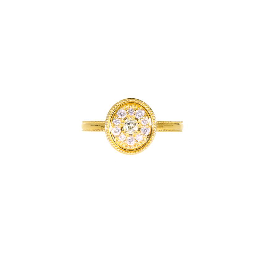 K18ダイヤリング0.109/0.13ct//Aランク/92