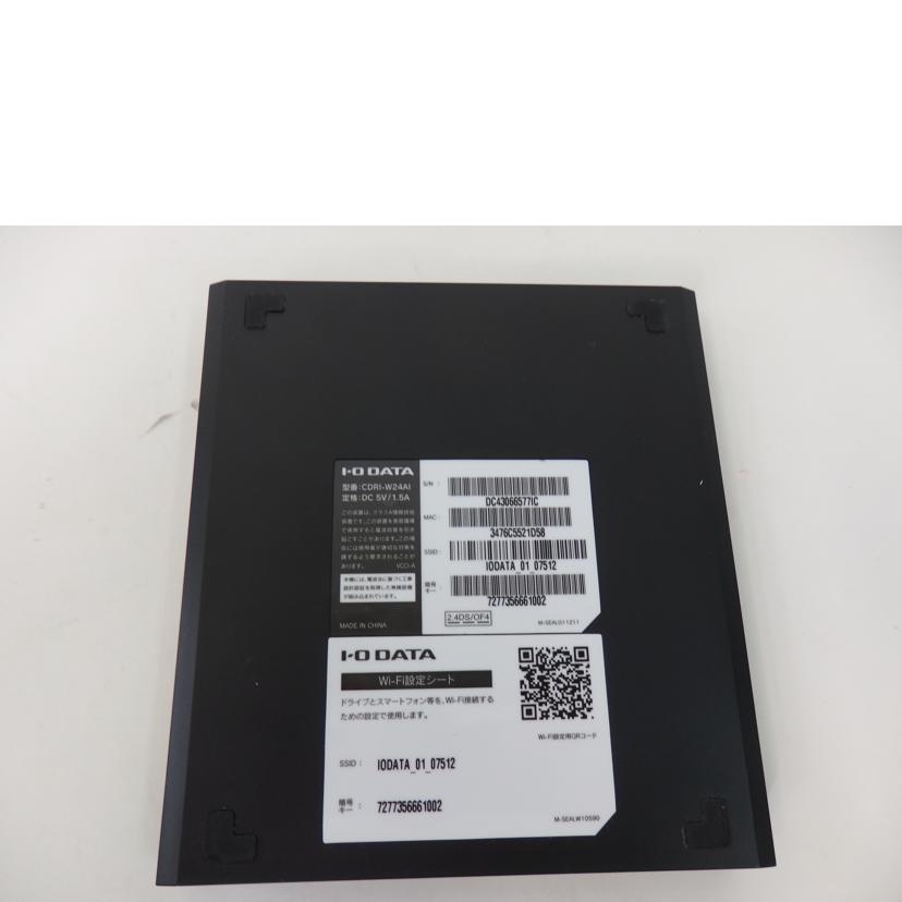 I.O DATA アイ・オー・データ/CDレコ Wi-Fi/CDRI-W24AI//DC430665771C/Bランク/84