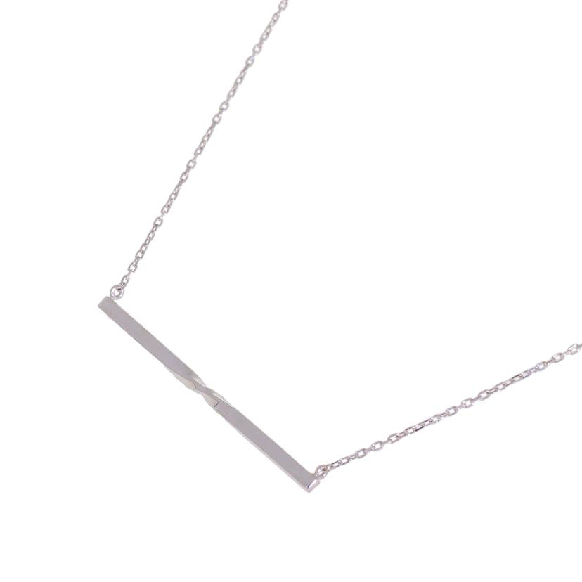 K18WGダイヤネックレス0.11ct//Aランク/92