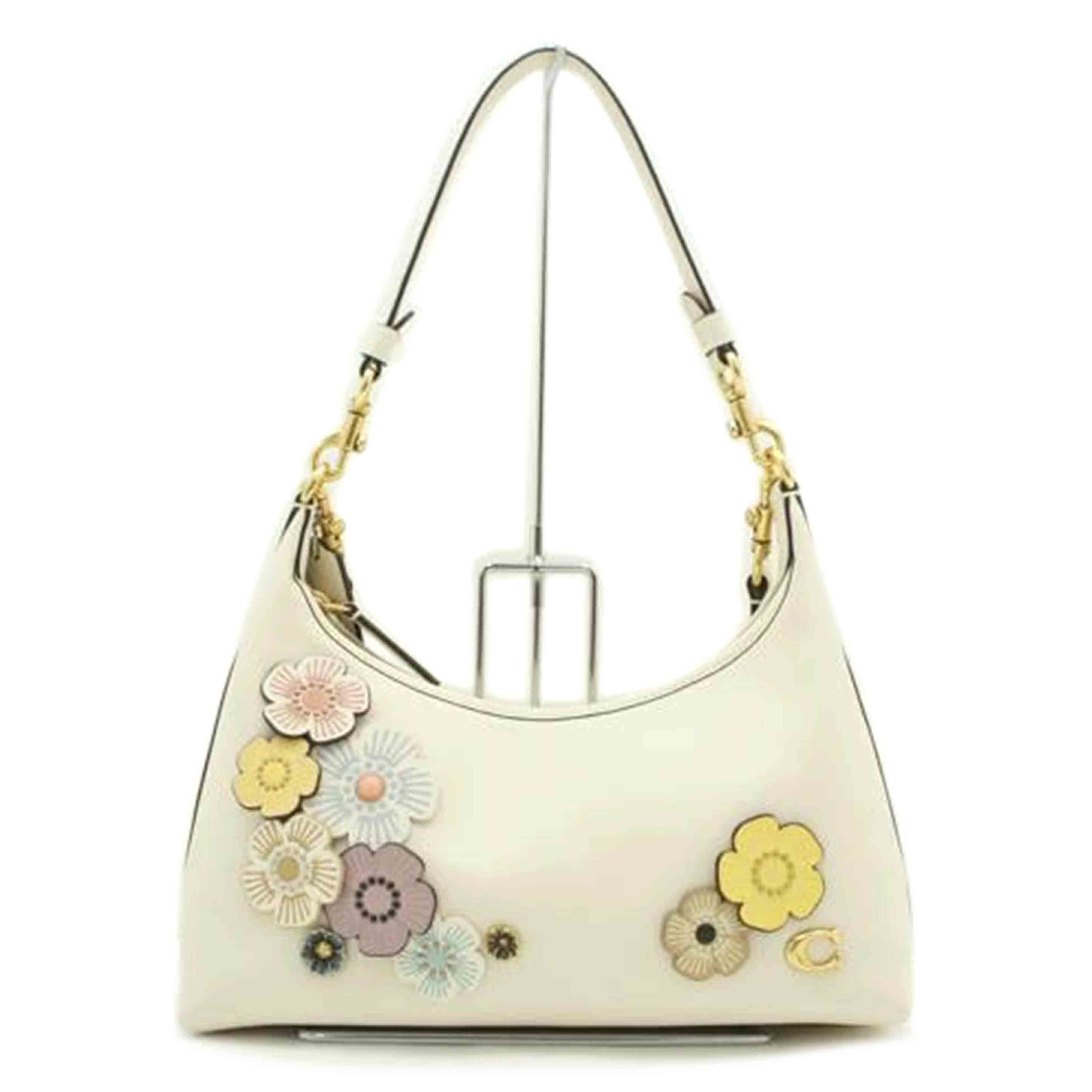 COACH コーチ/ジュリエット2wayショルダーフラワーアップリケ/ホワイト/CR981//A24**/ABランク/75