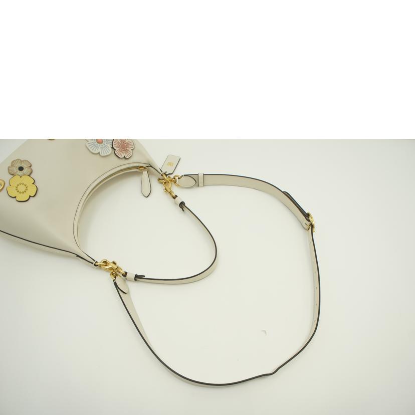 COACH コーチ/ジュリエット2wayショルダーフラワーアップリケ/ホワイト/CR981//A24**/ABランク/75