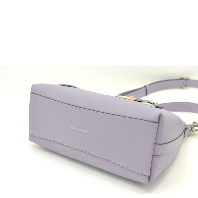 COACH コーチ/ジュリエット2wayショルダーフラワーアップリケ/パープル/CR981//A24**/Aランク/75