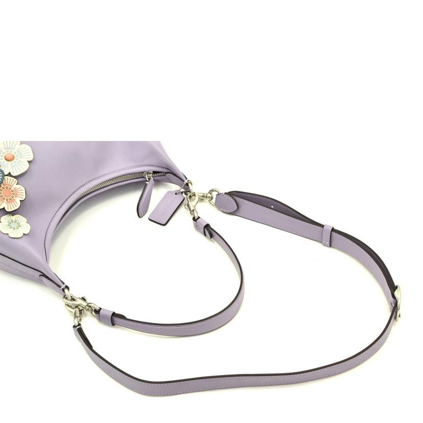 COACH コーチ/ジュリエット2wayショルダーフラワーアップリケ/パープル/CR981//A24**/Aランク/75