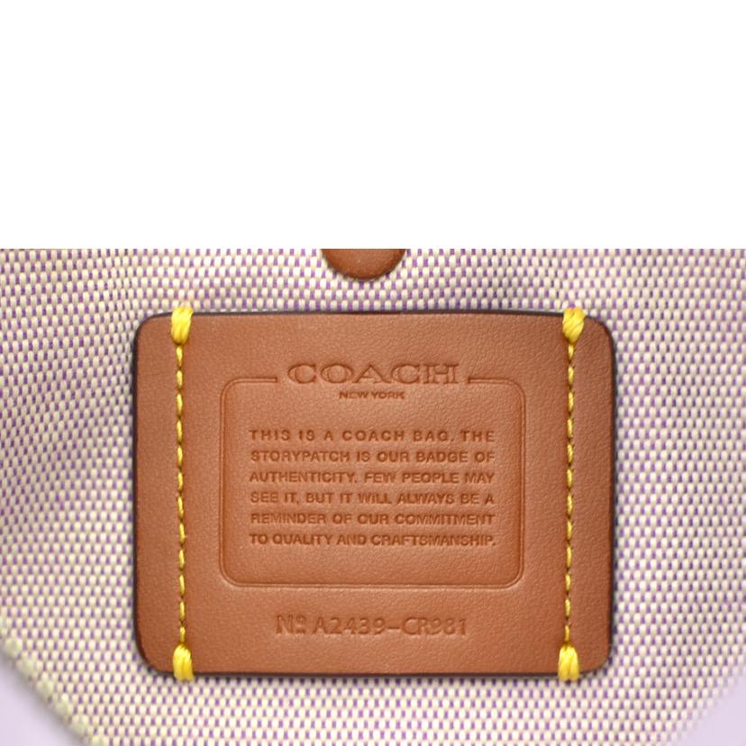 COACH コーチ/ジュリエット2wayショルダーフラワーアップリケ/パープル/CR981//A24**/Aランク/75