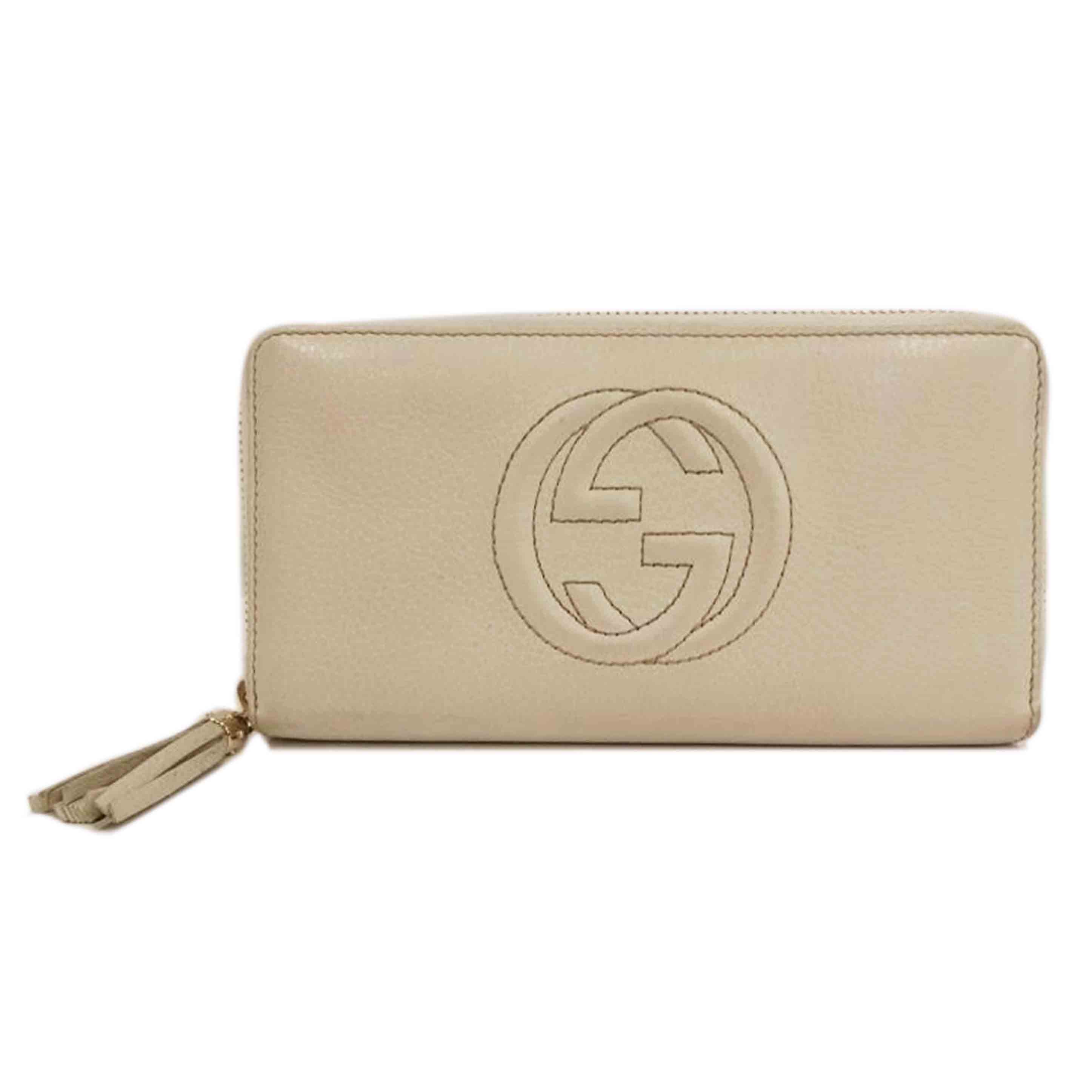 GUCCI グッチ/インターロッキング/カーフ/アイボリー/308004//Bランク/82