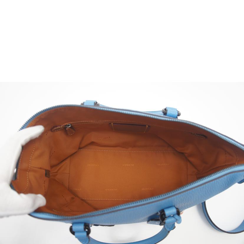 COACH コーチ/コーチサッチェルハンドフラワーアップリケ/ブルー/CE741//B23**/Aランク/75