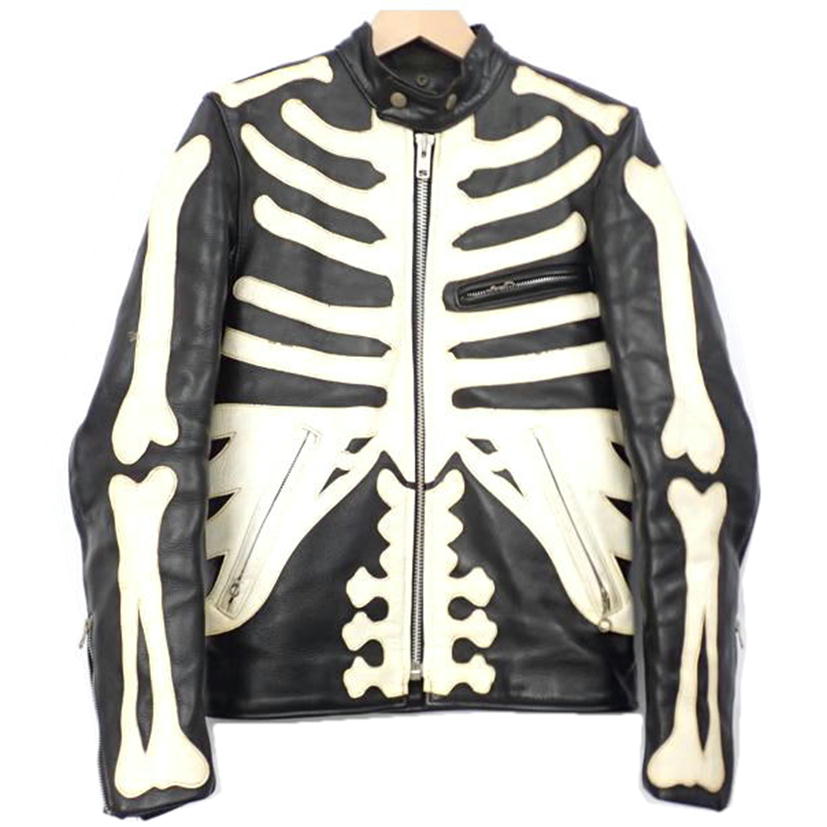 VanSon バンソン/★VanSon ボーンシングルライダースレザーJKT //34/Cランク/62