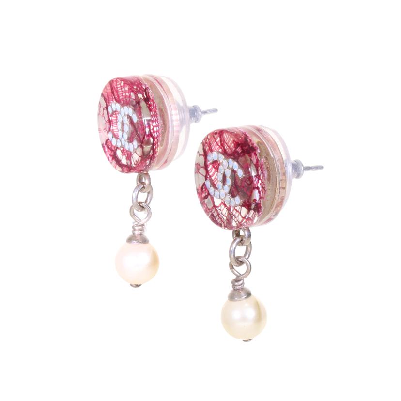 CHANEL シャネル/ココマークフェイクパールピアス//Bランク/94