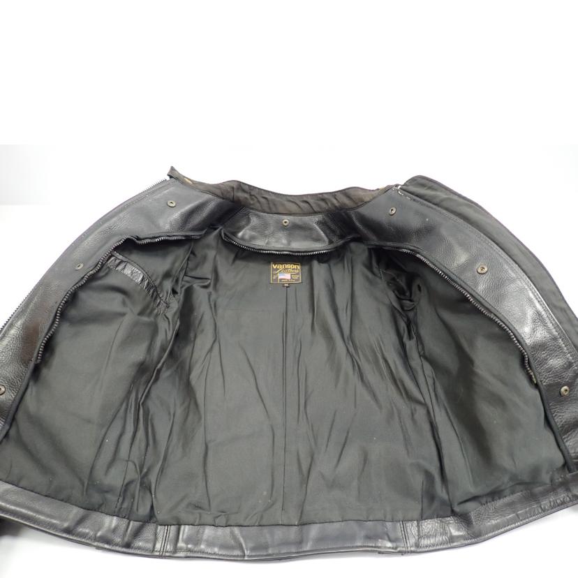 VanSon バンソン/★VanSon ボーンシングルライダースレザーJKT //34/Cランク/62