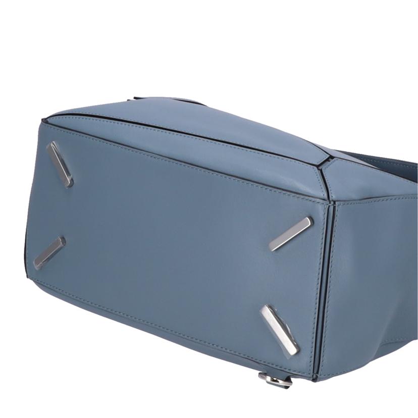 LOEWE ロエベ/パズルバッグ ミディアム 2Way ショルダーバッグ/ブルー//011***/Aランク/01