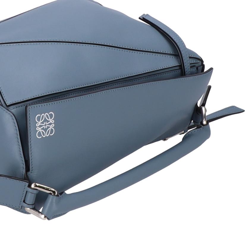 LOEWE ロエベ/パズルバッグ ミディアム 2Way ショルダーバッグ/ブルー//011***/Aランク/01