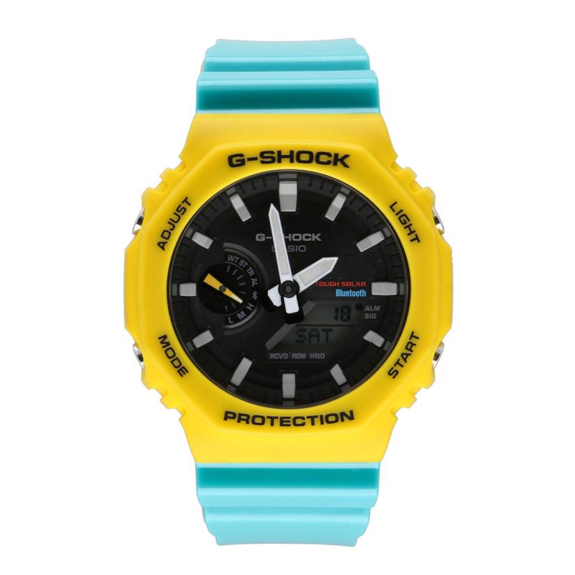CASIO カシオ/G-SHOCK/アナデジ/タフソーラー/イエロー/GA-B2100C//Aランク/75