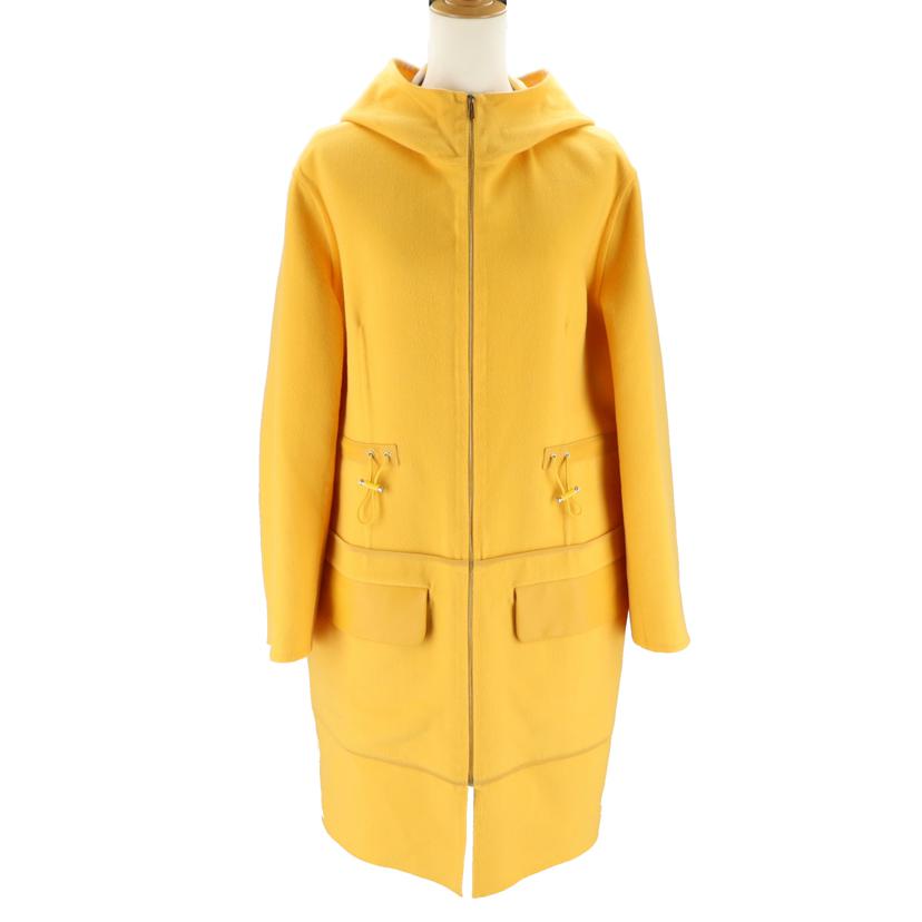 HERMES/25 エルメス/◇エルメス/カシミヤジップコート/イエロー//サイス***/Sランク/75