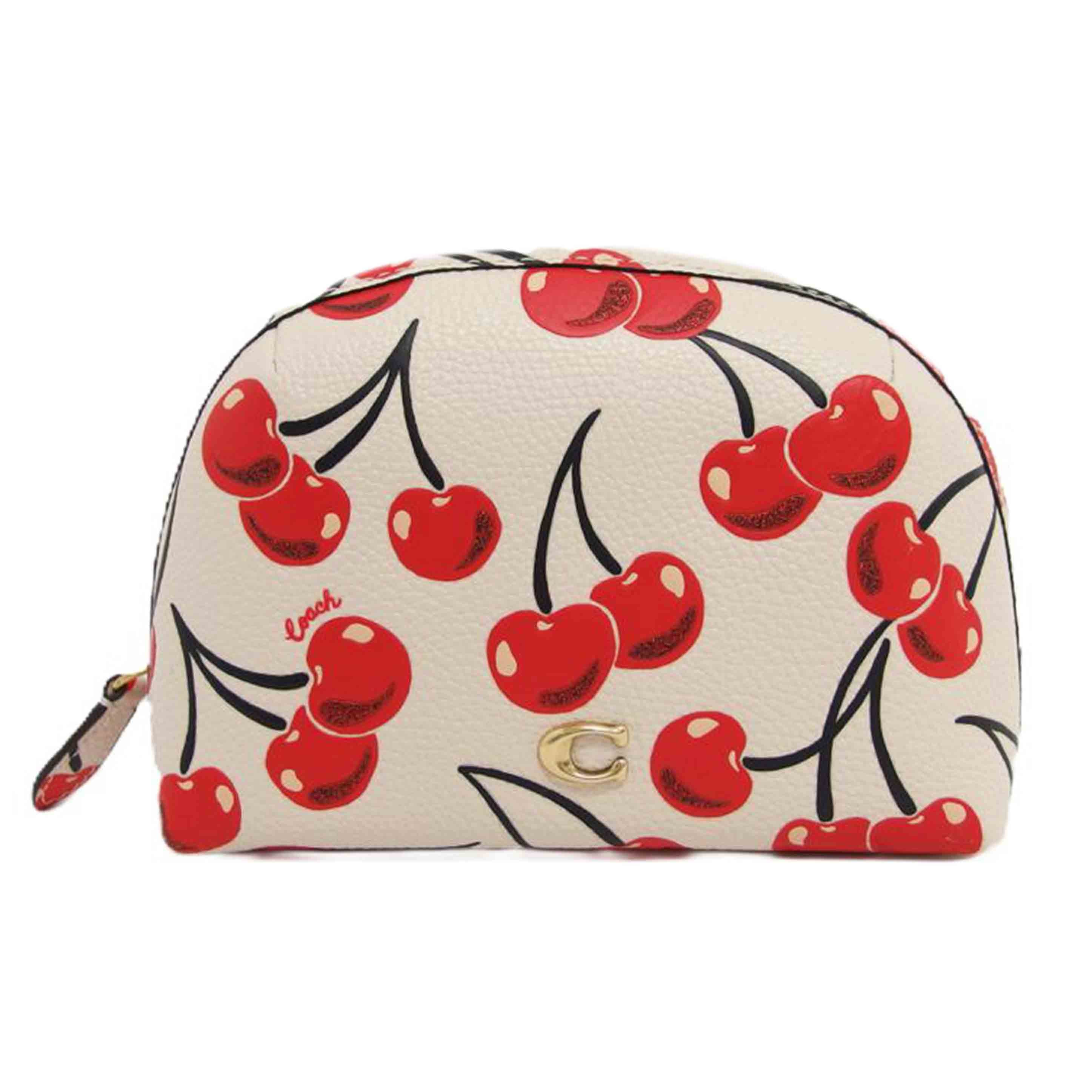 COACH コーチ/ジュリエンヌ/ポーチ/チェリー柄/CA805//B22**/Aランク/04